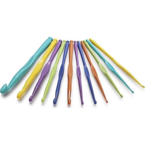 12pcs Colorful plastic Hooks and knitting accessories knitting needles and crochet tools and accessories Crochet hooks so weave