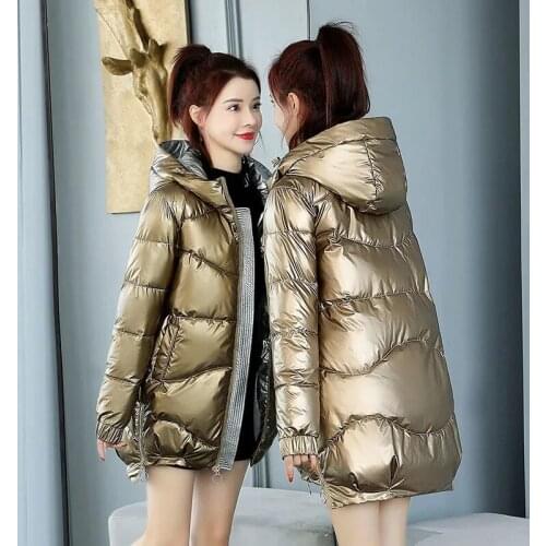 Parka Women New Winter Down jacket Women Coat Long Hooded Outwear Female Parka Thick Cotton Padded Female Basic Coats Overalls