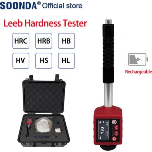 Rechargeable Pen style Leeb hardness tester Metal Hardometer for Stainless Steel Iron Brass Alloy With Calibration Block and Box