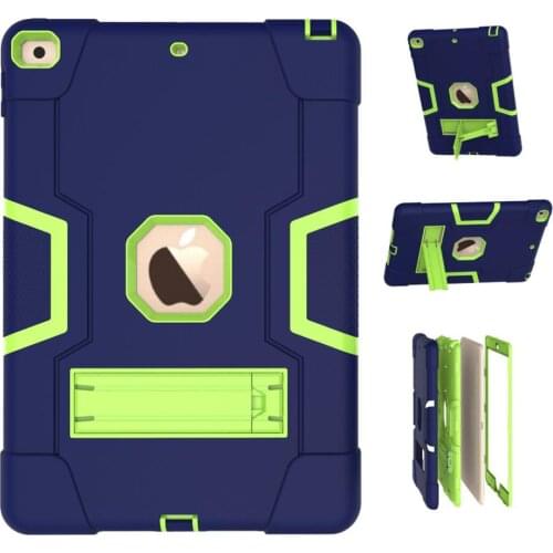 For Apple iPad 10.2 7th 8th 5th 6th iPad 9.7 for iPad Air 3 10.5 mini Armor Shockproof Hybrid Protective Stand Shell Cover Case