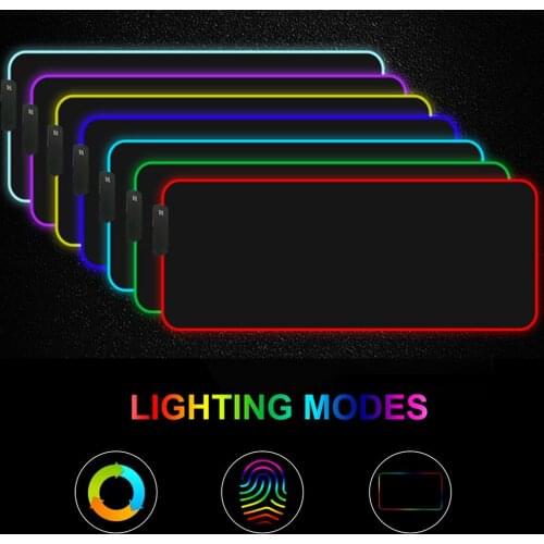 RGB Gaming Mouse Pad Anti-slip LED Gaming Mouse Pad 25*35/30*35/30*80/35*60/40*90 Led Mousepad Big Mouse Mat for Computer Gamer