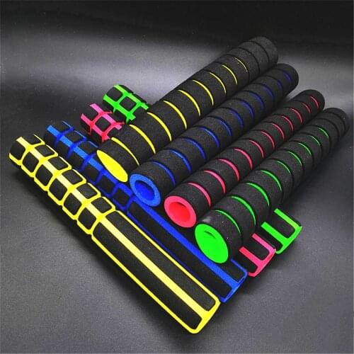 22cm Long Bicycle Grips 1 Pair Bike Racing Bicycle Motorcycle Handle Bar Foam Sponge Grip Cover Non-slip Soft Handlebar Bike Bar