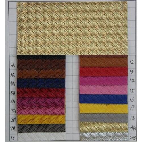 Super thicker 1.6mm artificial PVC leather material fashion woven grain handbag leather furniture leather fabric