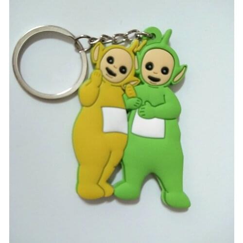 Teletubbies Fashion Anime Toy Figures Keychain Cartoon Keyholder Birthday Unisex Gifts New