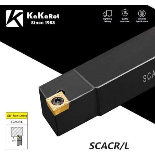 KaKarot External Turning Tool SCACR1010K09 SCACR1212H09 SCACR1616H09 Carbide Inserts CCMT09T304 Lathe Tool Cutting Tools 1 Set