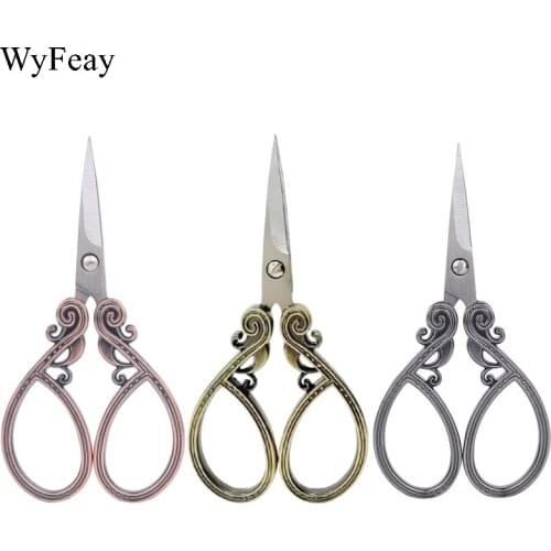 Vintage Scissors Fabric Cutter Stainless Steel Tailors Scissors Cross Stitch Embroidery Thread Scissors Sewing Scissors Tools