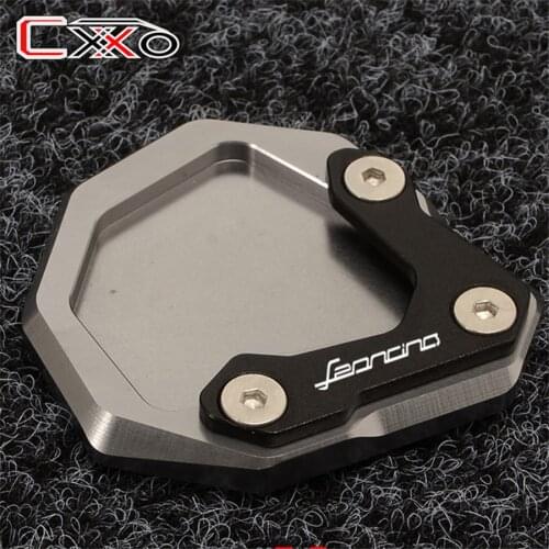 Leoncino LOGO Motorcycle Extension Kickstand Plate Enlarger Side Stand For Benelli Leoncino 250 Leoncino 500