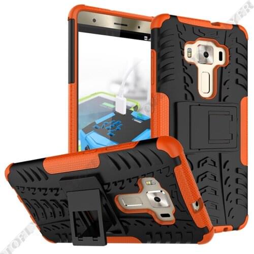 2 in 1 Armor Style Case for Asus ZenFone 5Z / ZS620KL 6 / ZS630KL Back Cover Heavy Duty Coque Hard PC+Soft Silicone Fundas
