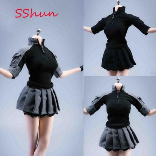 VSTOYS 19XG67A/B/C Set 1/6 Scale Female soldier city female combat uniform training skirt suit clothing