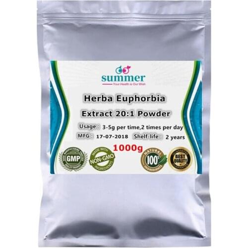 1000g Pure Herba Euphorbia extract 20:1 powder,Di jin cao extract,Humifuse Euphorbia extract for clearing heat,detoxification