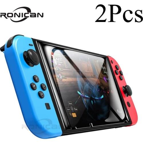 2PCS Unbreakable High Hardness Tempered Glass For Nintendo Switch Screen Protector For Nintendo Switch NS HD Protective Film