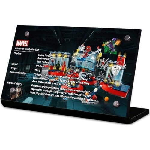 Acrylic Display Stand Brand For 76175 Attact On The Spidered Lair Model Toys Building Blocks Kid Gift Toys