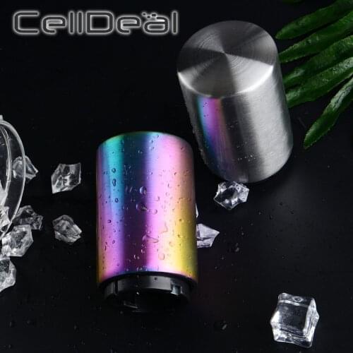 Automatic Beer Bottle Opener Magnet Beer Opener Stainless Steel Push Down Opener Wine Beer Soda Cap Opener Kitchen Accessories