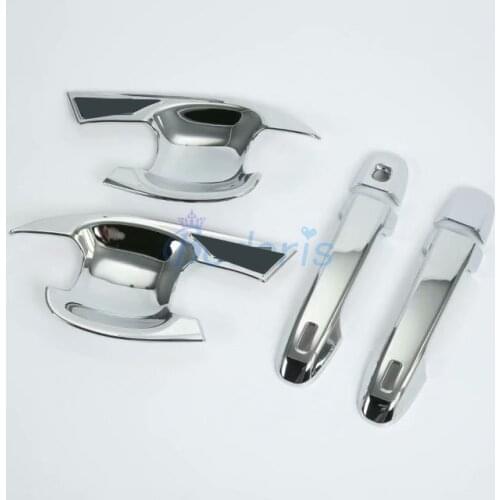 For Toyota C-HR CHR 2018 Carbon Fiber Color Front Door handle Cover Door Handle Outer Bowls Garnish Moulding Trim Accessories