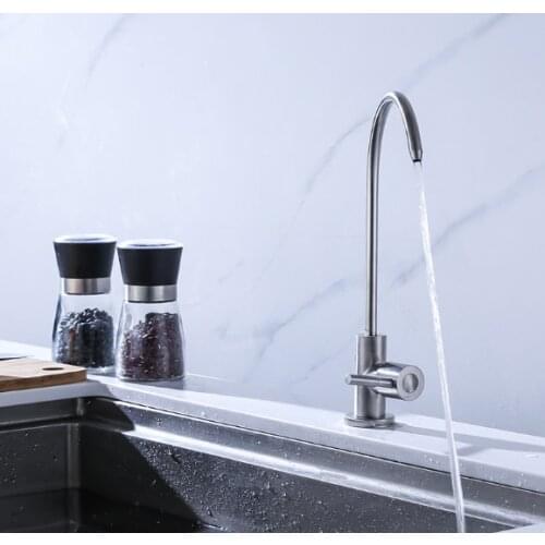 1/4'' stainless steel kitchen sink faucet reverse osmosis filtration direct drinking water filter