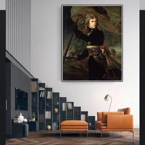 Holover Antoine-Jean Gros"Napoleon Bonaparte At The Pont D'Arcole"Canvas Oil Painting Western Art Decor Poster Wall Aesthetic