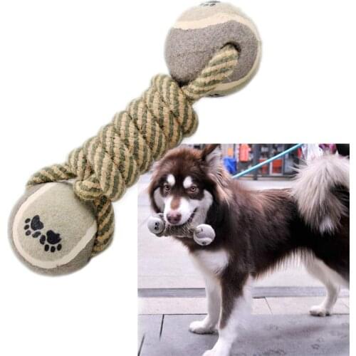 Dog Toys for Boredom Dog Chew Toy Dog Rope Toy Dog Teeth Cleaning Toys Indestructible Dog Toys Dog Birthday Toy Dumbbell Tennis