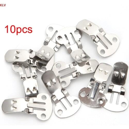 KLV 10 pcs 30 x 20 MM Manganese Shoe Plate Decorative Shoe Metal Buckles DIY Decoration Accessories