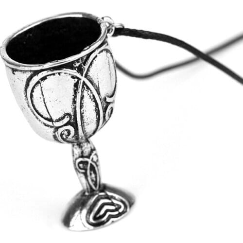The Goblet Of Fire Pendant Necklace The Triwizard Tournament Chooser Cup Metal Halloween Cosplay Accessory Holiday Birthday Gift