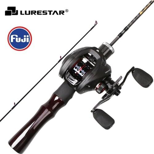 LURESTAR EX-UL 1.65m 1.68m Spinning Casting Lure Rod 2 pcs FUJI Guide Classic Stream Fishing Rod Lure WT 0.8-6g Fishing Rods