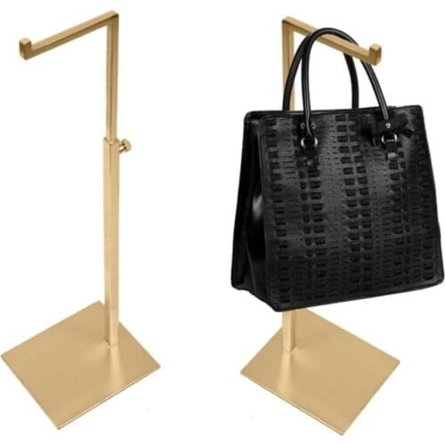 7-shape High Quality Metal Bag Handbag Display Stand Holder Rack Adjustable Height
