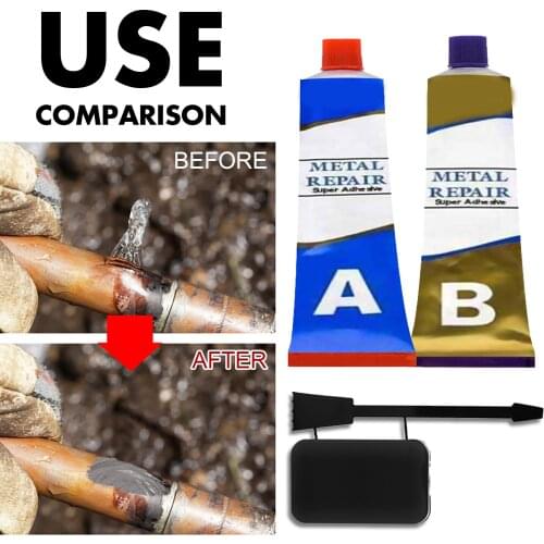 Metal Repair Gel A+B Glue Leakage Plugging Welding Glue Super Glue High-efficiency Adhesive Gel Glue Repairing Tools Adhesive
