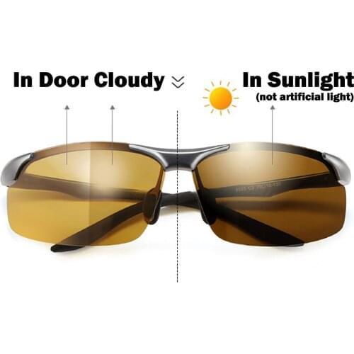 2018 Night Photochromic Polarized Cycling Sunglasses Mens Riding Eyewear Male Night Driving Fishing Sports UV400 Sun Glasses