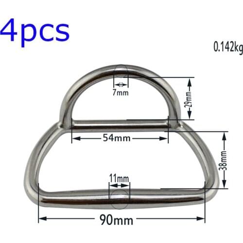 4pcs pack marine boat stainless steel Inflatable Boats D-ring Handle Towing Ring for marine boat yacht accessories
