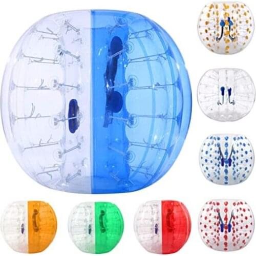 Inflatable Zorb Ball 1m 1.2m 1.5m 1.8m Blue clear Bubble Soccer Ball Air Bumper Ball Bubble Football For Adults or child