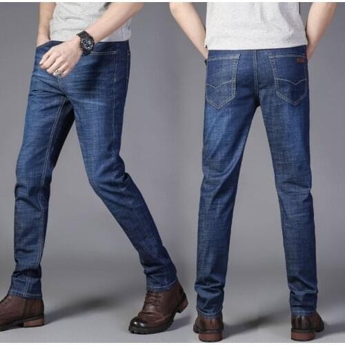 2021 New high quality Mens Fashion Jeans Hot Jeans For Young Men Sale Mens Pants Casual Slim Cheap Straight Trousers