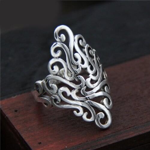 New Gothic Men Flower Rings For Women Jewelry Birthday Gift Romantic Wedding Engagement Drop Shipping 2021