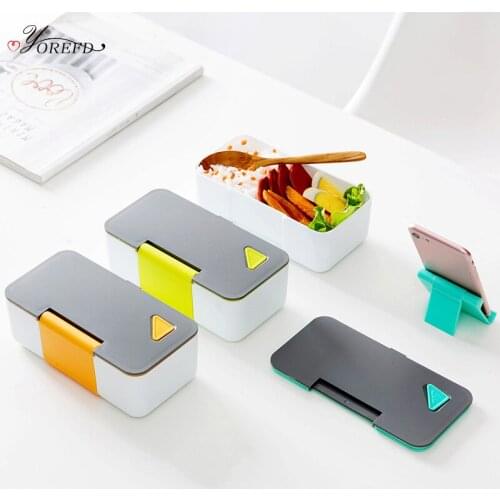 OYOREFD Portable Eco-Friendly Leakproof Bento Box Microwave Oven Bento Lunch Box Outdoor School Office Food Storage Containers