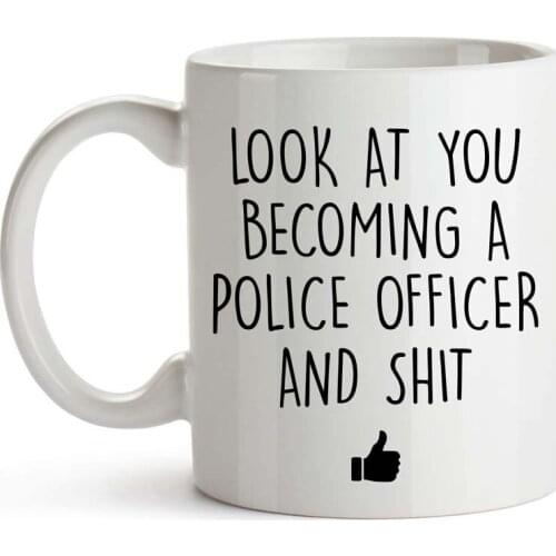 Police Coffee Cup 11 Ounce Police Academy Graduation Gifts Police Officer Gifts
