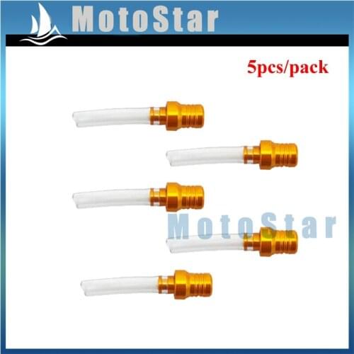 Gold Gas Fuel Tank Cover Cap Vent Valve Breather Hose Tube For Pit Dirt Trail Motor Bike Motocross Motorcycle KLX SSR