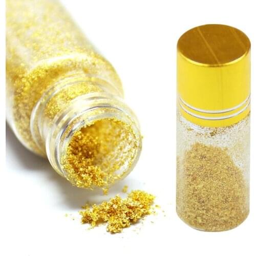 0.1g Edible Grade Genuine Gold Leaf Flakes 24K Gold Powder Decorative Dishes Chef Art Cake Decorating Tools Chocolates