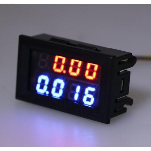 0.28" Digital DC 200V 10A Voltmeter Ammeter 4 Digit 5 Wire Voltage Current Meter