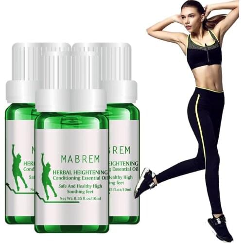 1PCS MABREM Herbal Essential Oil Conditioning Body Grow Taller Increase Height Soothing Foot Promote Bone Growth Massage Oil