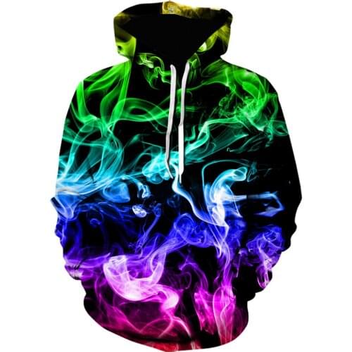 2021 winter Men jacket Psychedelic 3d Printed hoodie Graffiti Art Unisex Sweatshirt black Casual hoodies Fashion cool Pullover