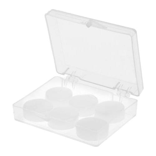 6PCS Earplugs Protective Ear Plugs Silicone Soft Waterproof Anti-noise Earbud Protector Swimming Showering Water Sports HX6A