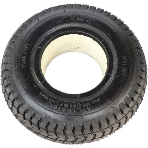 9x3.50-4 Solid Tire 9 Inch Foam Filled Tyre for Turf Rider Tread Lawnmower Golf Go Cart ATV Pocket Bike Go Kart Mobility Scooter