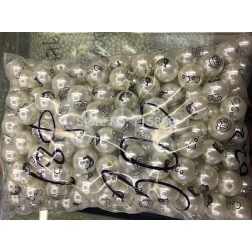 Free ship 18MM 300pcs Shiny plastic beads-- faux pearl beads,plastic round beads