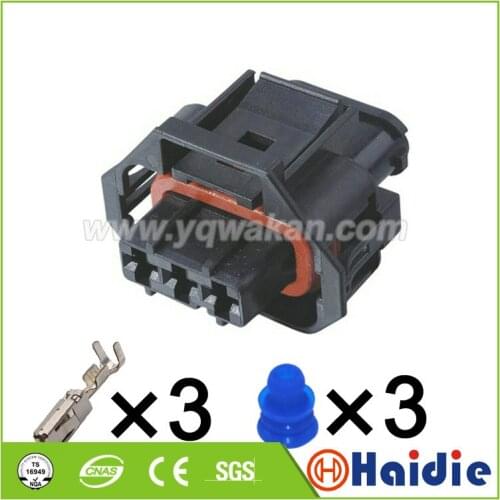 Free shipping 5sets 3pin Tyco Turbo auto wiring harness sensor plug connector 2-936060-1