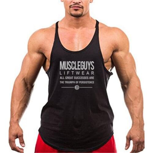 Brand Fitness Clothing Bodybuilding Stringer Tank Top Men sleeveless shirt Muscle Vests Singlets Workout Weightlifting tanktop