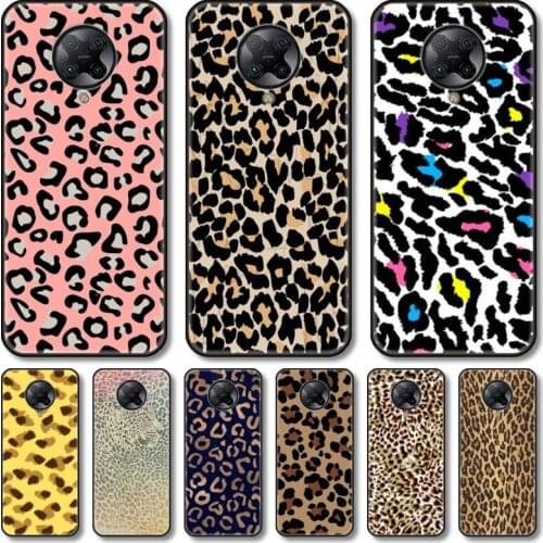 Leopard grain Phone Case For xiaomi M2 C3 X3 F2 Lite NFC 6 5 x Poco k30 Pro Anime Black Cover Silicone Back Pretty tpu