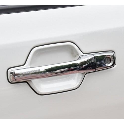 For Mitsubishi Pajero Shogun V80 2007-2019 Accessories ABS Exterior Door Handle Cover Trim Car Styling