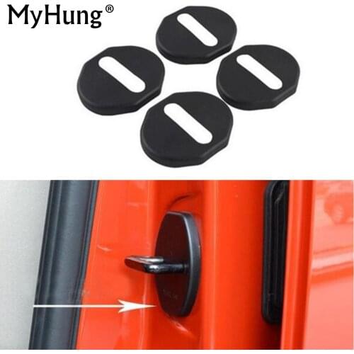 Door Lock Cover Protector Cover For Mitsubishi Outlander 2006 2007 2008 2009 2010 2011 2012 For Pajero Plastic 4pcs car styling
