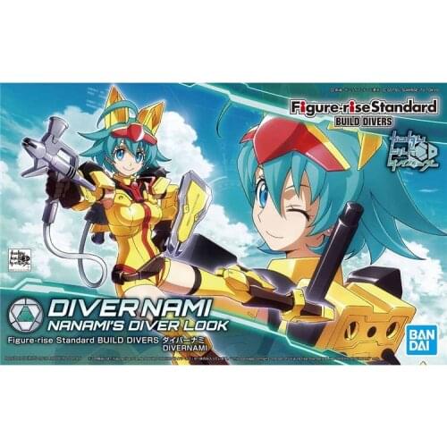 BANDAI GUNDAM 1/144 HGBD 016 DIVER NAMI NANAMIS DIVER LOOK Gundam model kids assembled Robot Anime action figure toys