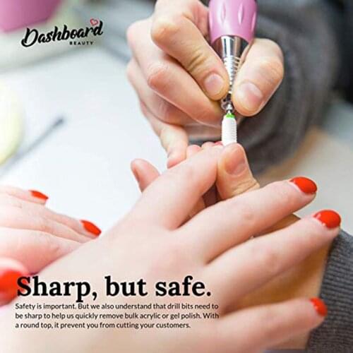 Ceramic Milling Cutter Nail Drill Rotary Bits For Manicure Burr Cuticle Clean Electric Cutter Drill Bit Accessories