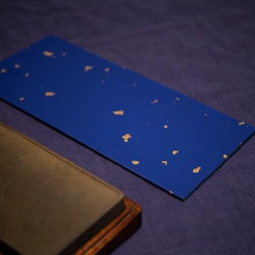 Chinese Xuan Paper Letterhead Golden Foils Half Ripe Calligraphy Paper Chinese Small Regular Script Calligraphy Paper Letterhead