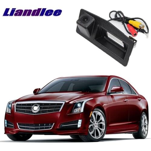 LiandLee Car Trunk Handle Rear View Reversing Parking Camera For Cadillac ATS XTS 2013~2018